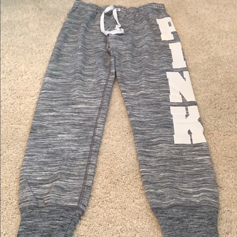 PINK Gray sweatpants